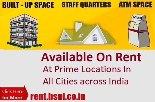 Vacant office space, staff quarters, ATM space available on rent all over Meghalaya, Tripura and Mizoram